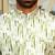 Silk blend tie-dye printed green nehru jacket