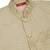 Silk blend jacquard woven geometric printed beige nehru jacket