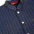 Silk blend jacquard woven geometric printed blue nehru jacket