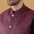 Silk blend jacquard woven geometric printed purple nehru jacket