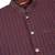 Silk blend jacquard woven geometric printed purple nehru jacket