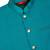 Silk blend jacquard woven geometric printed turquoise blue nehru jacket