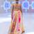 multicolor printed crepe lehenga