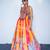 multicolor printed velvet lehenga