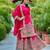 Pink Princess: Pure Chinnon Silk Top-Sharara Set with Intricate Embroidery