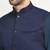 Cotton denim blue kurta and pyjama with nehru jacket