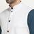 Cotton denim blue kurta and pyjama with white nehru jacket