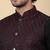 Men silk blend black kurta and churidar with embroidered purple nehru jacket