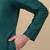 Men silk blend green kurta and churidar with embroidered nehru jacket