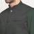 Cotton olive green kurta pyjama with nehru jacket