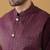 Silk blend purple kurta and churidar with jacquard geometric purple nehru jacket