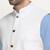 Cotton sky blue kurta and pyjama with twill white nehru jacket