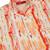 Silk blend pink kurta and churidar with tie-dye orange nehru jacket