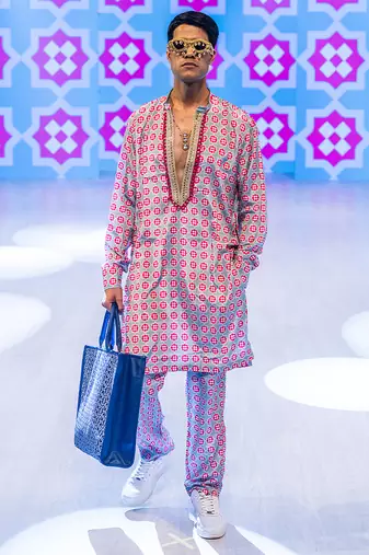 Multicolor printed crepe kurta pajama
