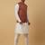 Men's cream kurta and churidar with jacquard ethnic motifs printed nehru jacket