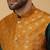 Men's green kurta and churidar with jacquard ethnic nehru jacket