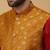 Men's maroon kurta and churidar with jacquard ethnic nehru jacket