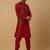 Men's maroon kurta and churidar with jacquard ethnic nehru jacket