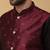 Men's black kurta and churidar with jacquard floral nehru jacket