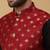 Men's black kurta and churidar with jacquard ethnic nehru jacket