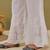 Hand embroidered black and white georgette lucknowi chikankari indian straight kurta with palazzo