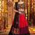 multicolor Viscose Cotton Multi Thread Mirror Work Navratri fully stitched lehenga choli