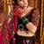 black Viscose Cotton Thread Embroidered Mirror Work Navratri fully stitched lehenga choli