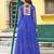Off white kora cotton multi thread embroidered & gota patti work traditional gown