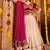 beige Viscose Rayon Embroidered Mirror Work fully stitched lehenga choli