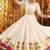 off white Viscose Rayon Thread Embroidered Mirror Work Navratri fully stitched lehenga choli