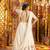 off white Viscose Rayon Thread Embroidered Mirror Work Navratri fully stitched lehenga choli