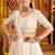 off white Viscose Rayon Thread Embroidered Mirror Work Navratri fully stitched lehenga choli