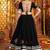 black Viscose Rayon Thread Embroidered Mirror Work fully stitched lehenga choli