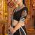 black Viscose Rayon Thread Embroidered Mirror Work fully stitched lehenga choli