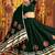 green Navratri Mirror Work Thread Embroidered fully stitched lehenga choli