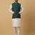 Men's cream kurta and churidar with jacquard ethnic nehru jacket
