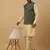 Men's beige kurta and churidar with jacquard ethnic motifs printed nehru jacket
