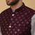 Men's grey kurta and churidar with sequenced cotton silk nehru jacket