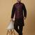 Men's black kurta and churidar with sequenced cotton silk nehru jacket