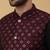 Men's black kurta and churidar with sequenced cotton silk nehru jacket
