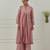 Light purple solid chanderi anarkali