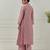 Light purple solid chanderi anarkali
