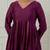 Purple solid chanderi kurta set