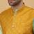 Men's sea green kurta and churidar with sequenced cotton silk nehru jacket