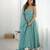 Sky Blue Crunchy Silk Anarkali Suit with Siroski Work and Dupatta Set