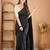 black handloom cotton saree with designer blouse