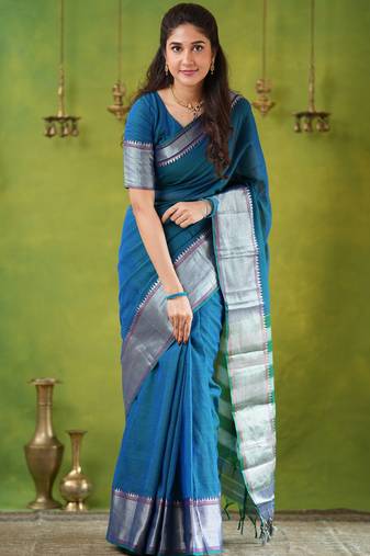 rama narayanpet woven cotton saree
