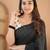 black handloom cotton saree with designer blouse
