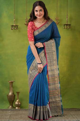 rama narayanpet woven cotton saree