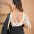 black handloom cotton saree with designer blouse